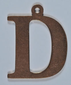 copper letter D